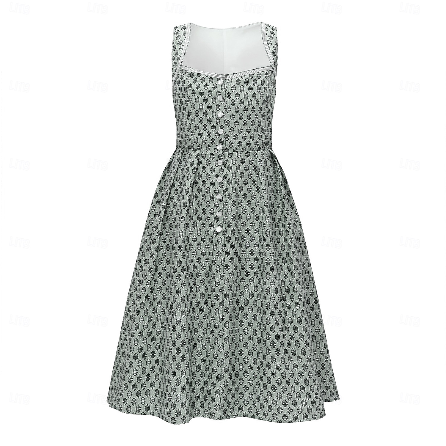 Oktoberfest Dress Dirndl Trachtenkleider Midi Length Maid Bavarian German Wiesn Women's Traditional Style Cloth Without Blouse (75CM) 2026 - $77.99 –P3