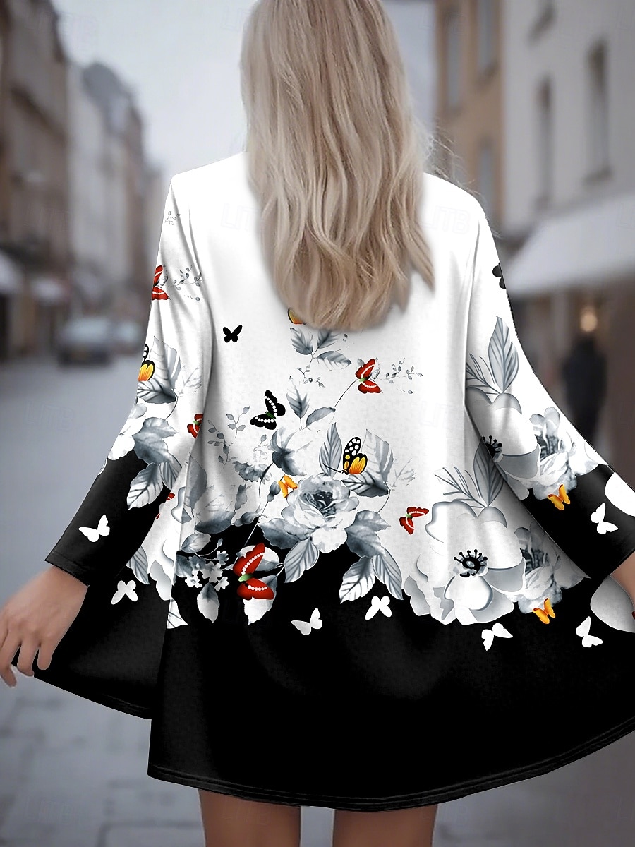 Femmes Veste Décontractée Chaud Confortable Ourlet irrégulier Front ouvert ancien Mode Occasionnel Confortable Géométrique Rue Occasionnel Quotidien Long Sans Col Coupe régulière manche longue de 2026 ? $28.99 –P3