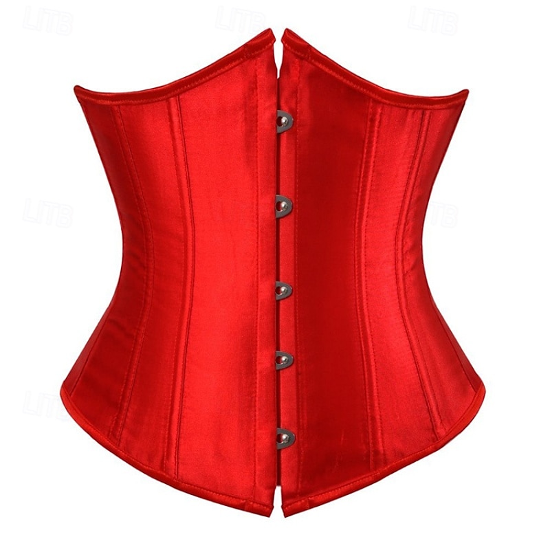Per donna Corsetto modellante per la vita Intimo Modellante Corsetto sexy Moda Dolce Colore Puro Orlo irregolare Senza schiena Vacanza Streetwear Data Senza Maniche Top con spalle scoperte Nero Rosso del 2026 a $27.99 –P11