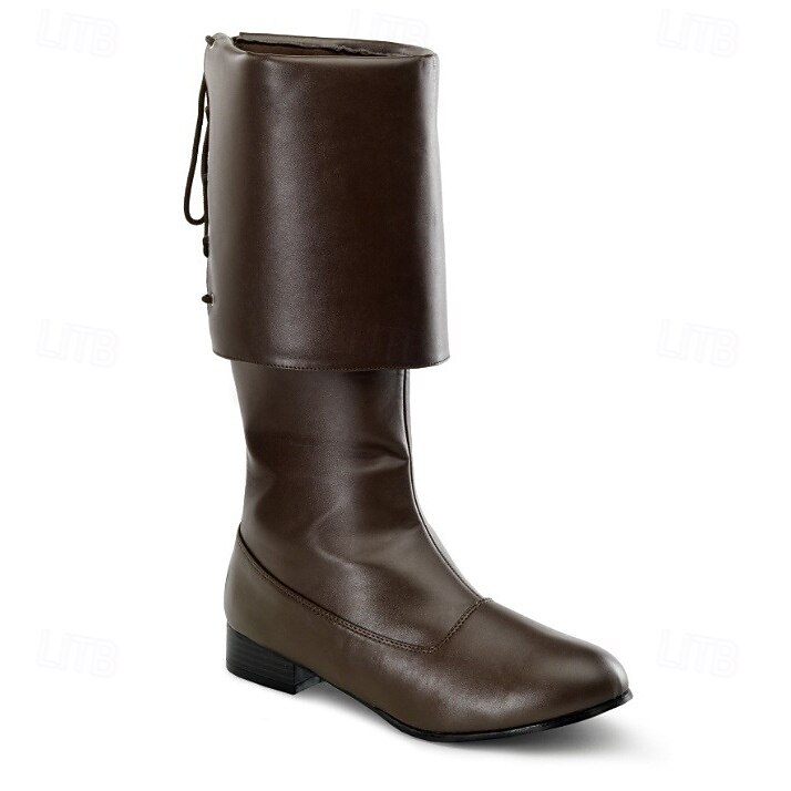 Středověké Renesanční Boty Ke kolenům Ploché jazzové boty Pirát Viking Křižák Maškarní kostým Pánské Unisex Keltské Pirát předvečer Všech svatých Plesová maškaráda Výkon Večírek LARP Dospělé Boty 2025 - $62.99 –P6
