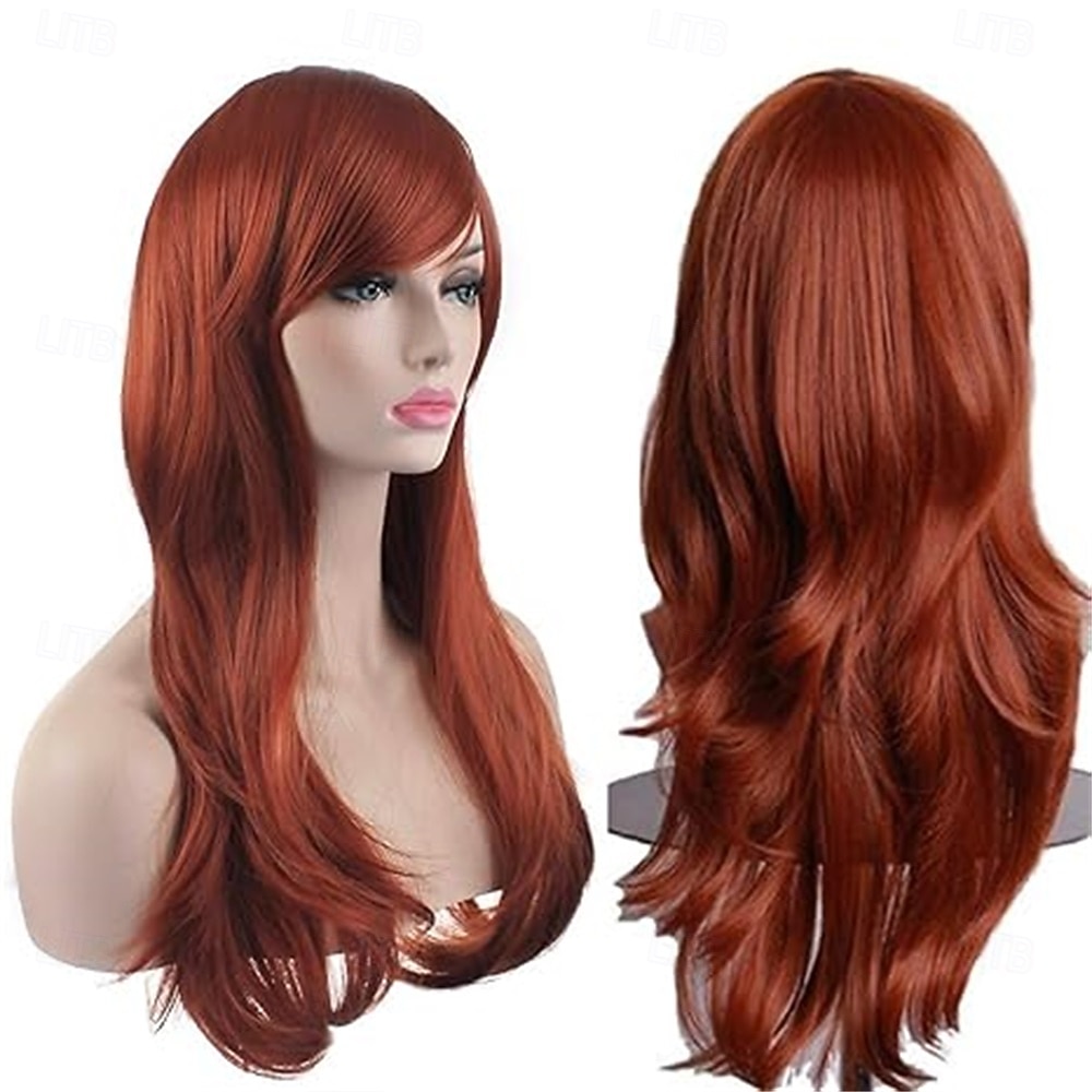 Parrucca cosplay con capelli ricci e ondulati lunghi da 28 pollici del 2026 a $16.99 –P5