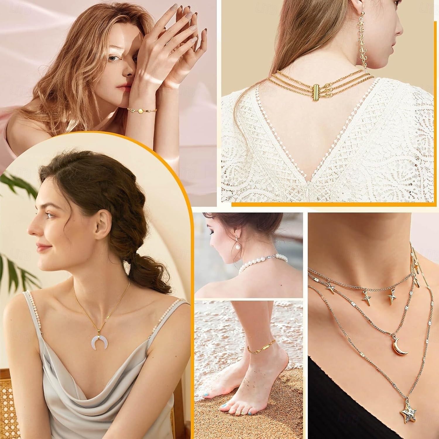 26 шт. удлинителей для ожерелий и магнитных застежек для украшений, включая 5 размеров&amp;5 видов магнитных застежек, застежки для многослойного ожерелья и удлинительная цепочка для браслета для 2025 - $19.99 –P3