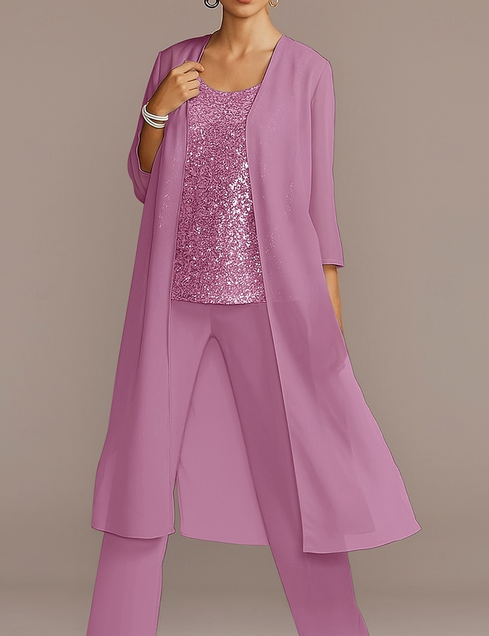 Chiffon 3/4 Sleeve Shrugs Cape  For Party Evening Mother of Bride  Wedding Guest Simple Pure Color Wedding Wraps dress to impress 2025 - CAD $57.99 –P16