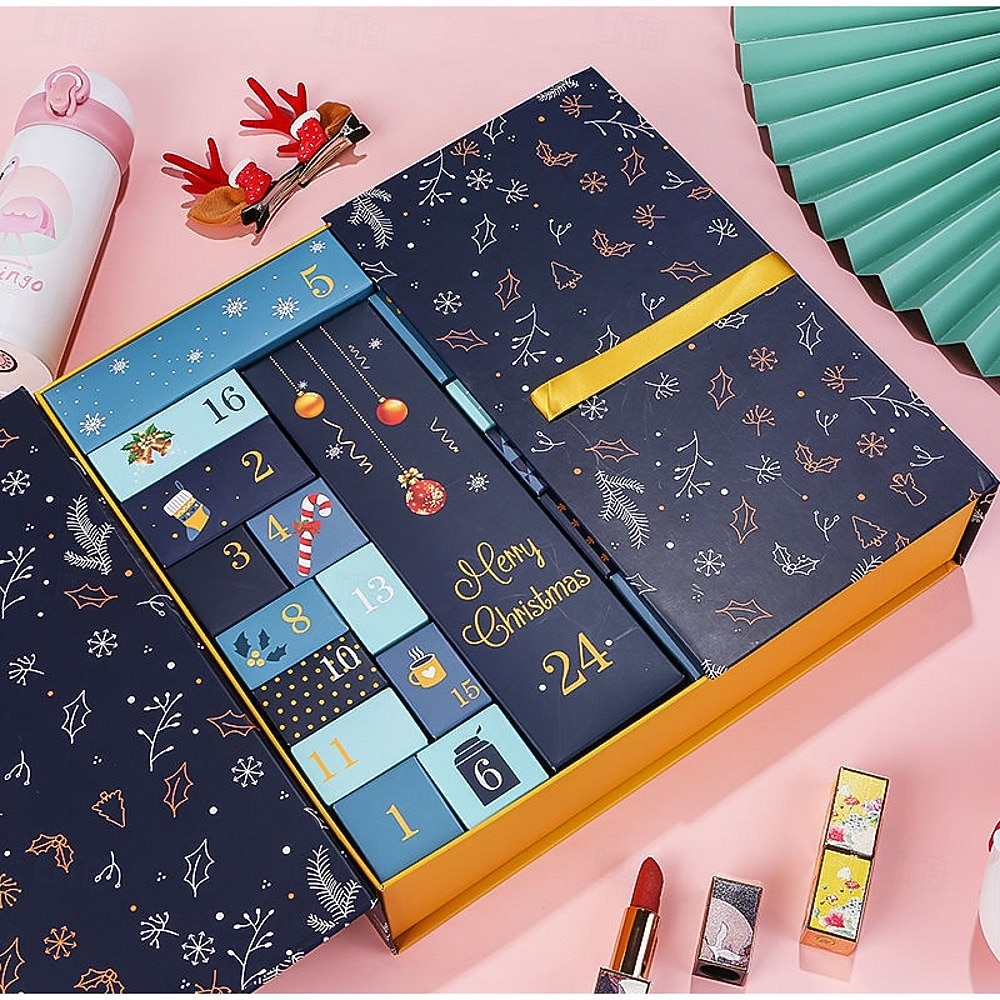 24 Grids Empty Christmas Advent Calendar Boxes DIY Refillable Christmas Blind Box 24 Days Advent Countdown Gifts Boxes Kraft Paper Candy Box New Year Decorations 2025 - $36.99 –P5
