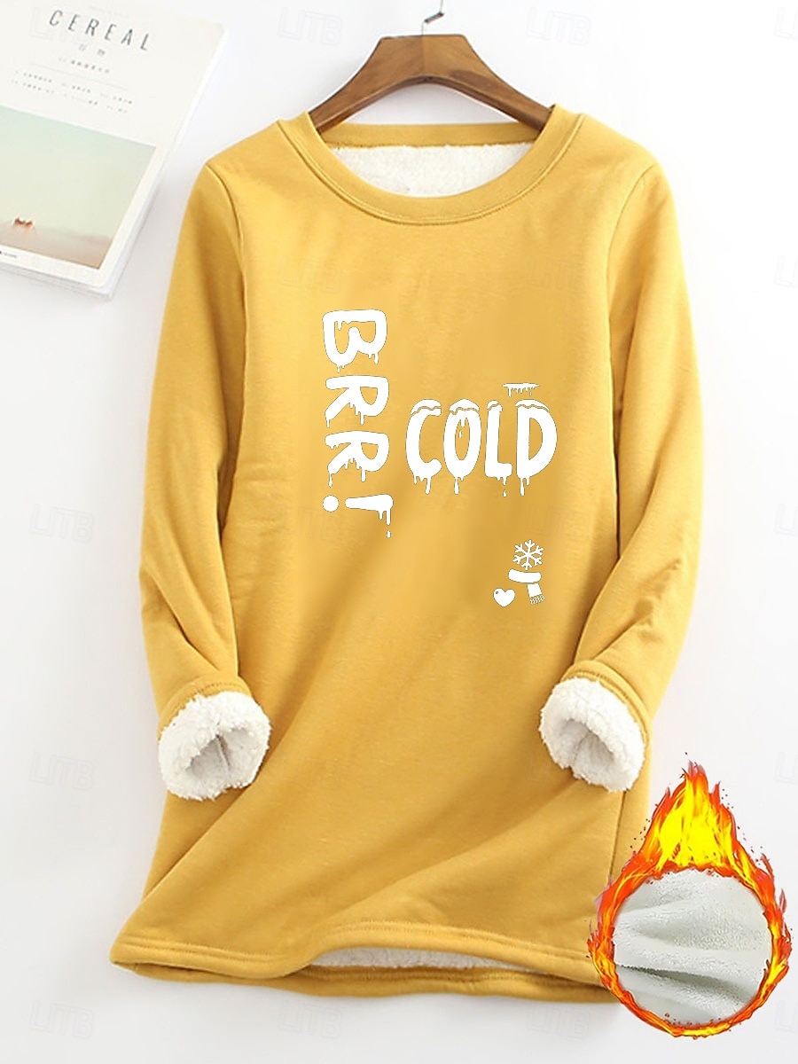 Pull femme sweat graphique lettre chaud décontracté duveteux manches longues col rond long hauts street casual rose clair noir rose foncé bleu printemps automne hiver de 2025 ? $23.99 –P2