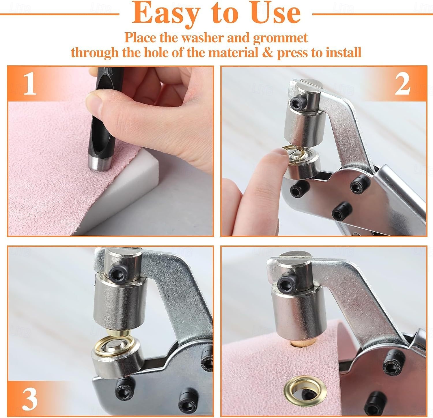 Hochleistungs-Werkzeugsatz für professionelle Ösen, 3/8 Zoll 10 mm Hand-Ösensatz, DIY-Handlocher-Ösensatz mit 200/500 Ösenschnallen, Installationswerkzeuge für Metall-Luftlochnieten 2025 - $29.99 –P3