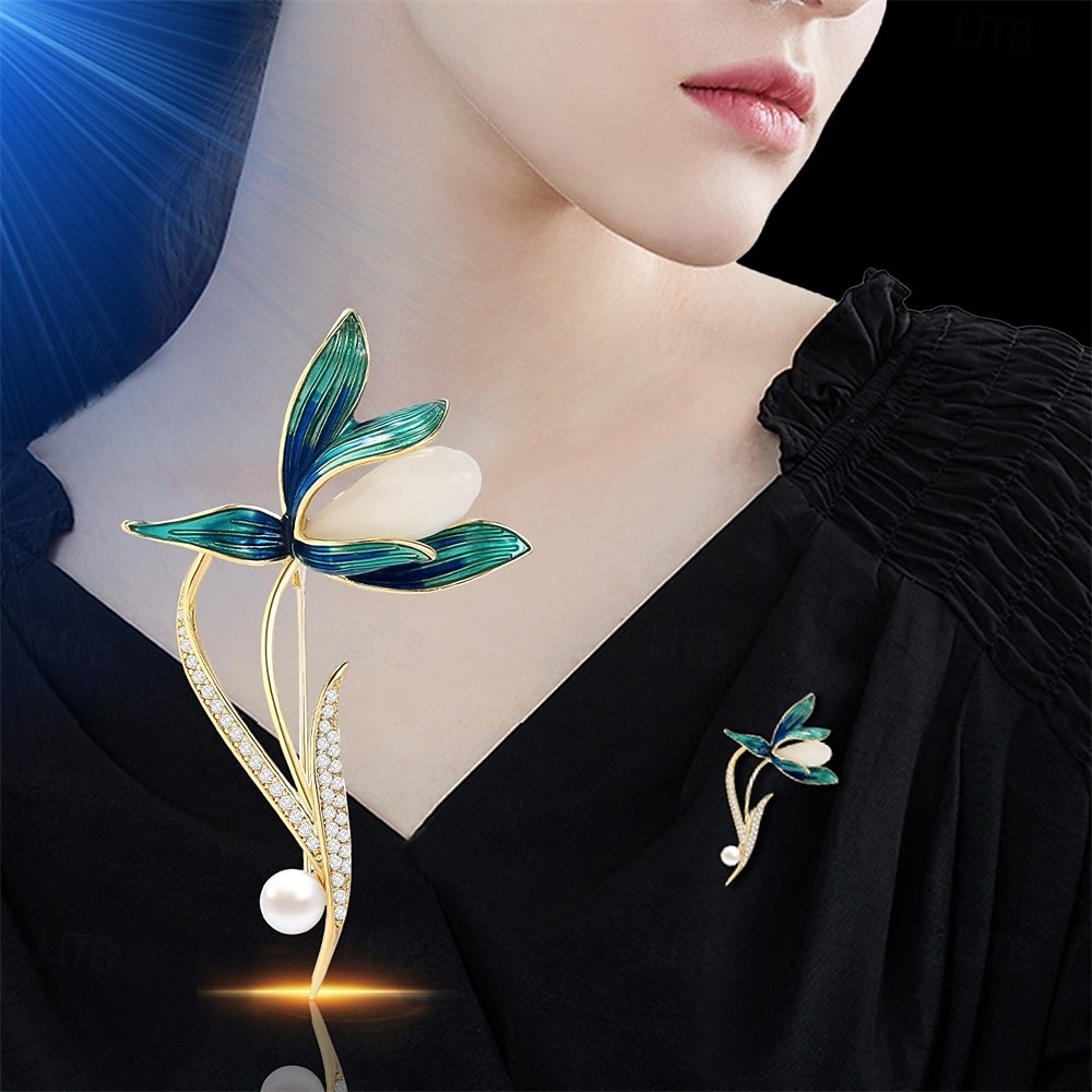 Prom Brooch Brooches Classic Retro Geometrical Flower Elegant Fashion Personalized ...