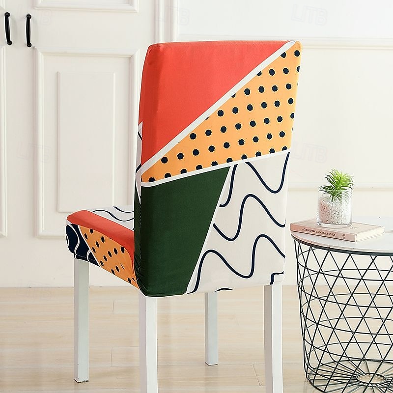 Elastyczny pokrowiec na krzesło do jadalni, przyjazny dla zwierząt, zdejmowany i nadający się do prania pokrowiec na krzesło, trwały ochraniacz na krzesło do hotelu, jadalni, sali bankietowej, wesela 2026 - $8.99 –P7