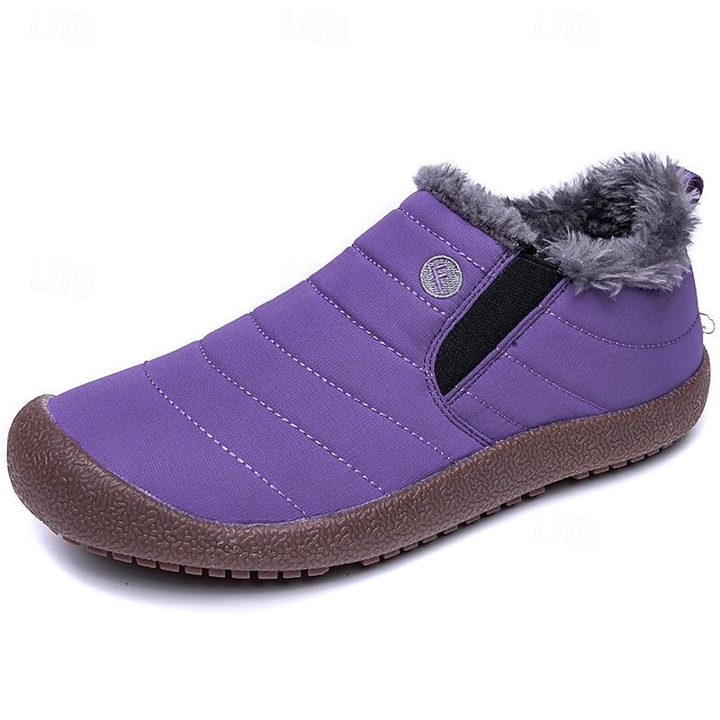 Wasserdichte Winterhausschuhe für Herren mit Fellfutter, leichte, warme Slip-On-Freizeitschuhe mit Anti-Rutsch-Sohle für den Innen- und Außenbereich 2026 - $42.99 –P4