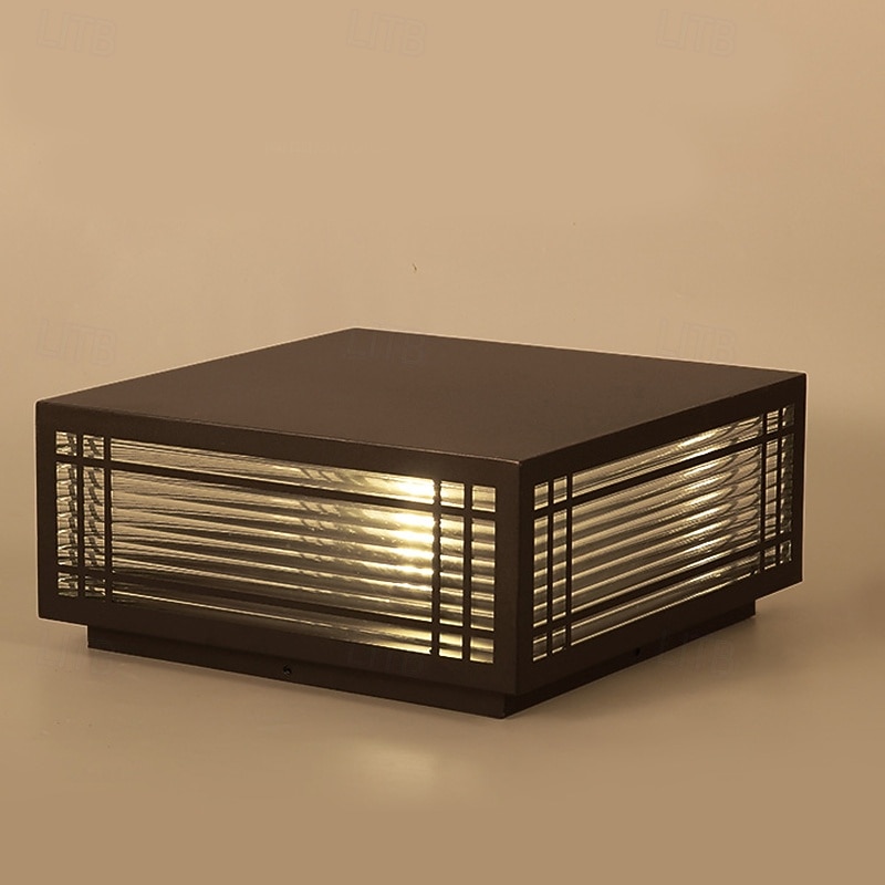 Водонепроницаемые наружные светильники-колонны, уличные светильники-колонны, квадратные светильники-колонны со степенью защиты IP65, уличные водонепроницаемые светильники-колонны из алюминиевого 2026 - $172.99 –P5