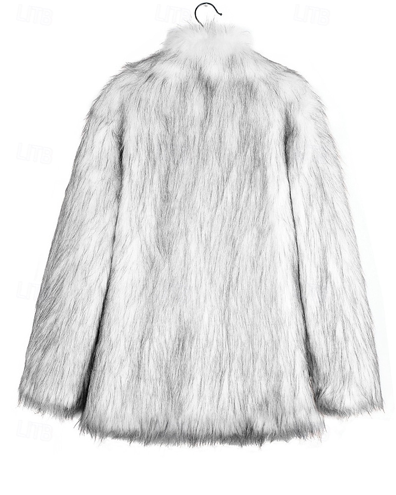 Damskie Płaszcz Płaszcz ze sztucznego futra Zatrzymujący ciepło Wygodny Futra i skóry Moda Wzór tie-dye Urlop Ulica Wyjściowe Weekend Długie Wieczorne Regularny Długi rękaw Odzież wierzchnia 2025 - $55.99 –P5