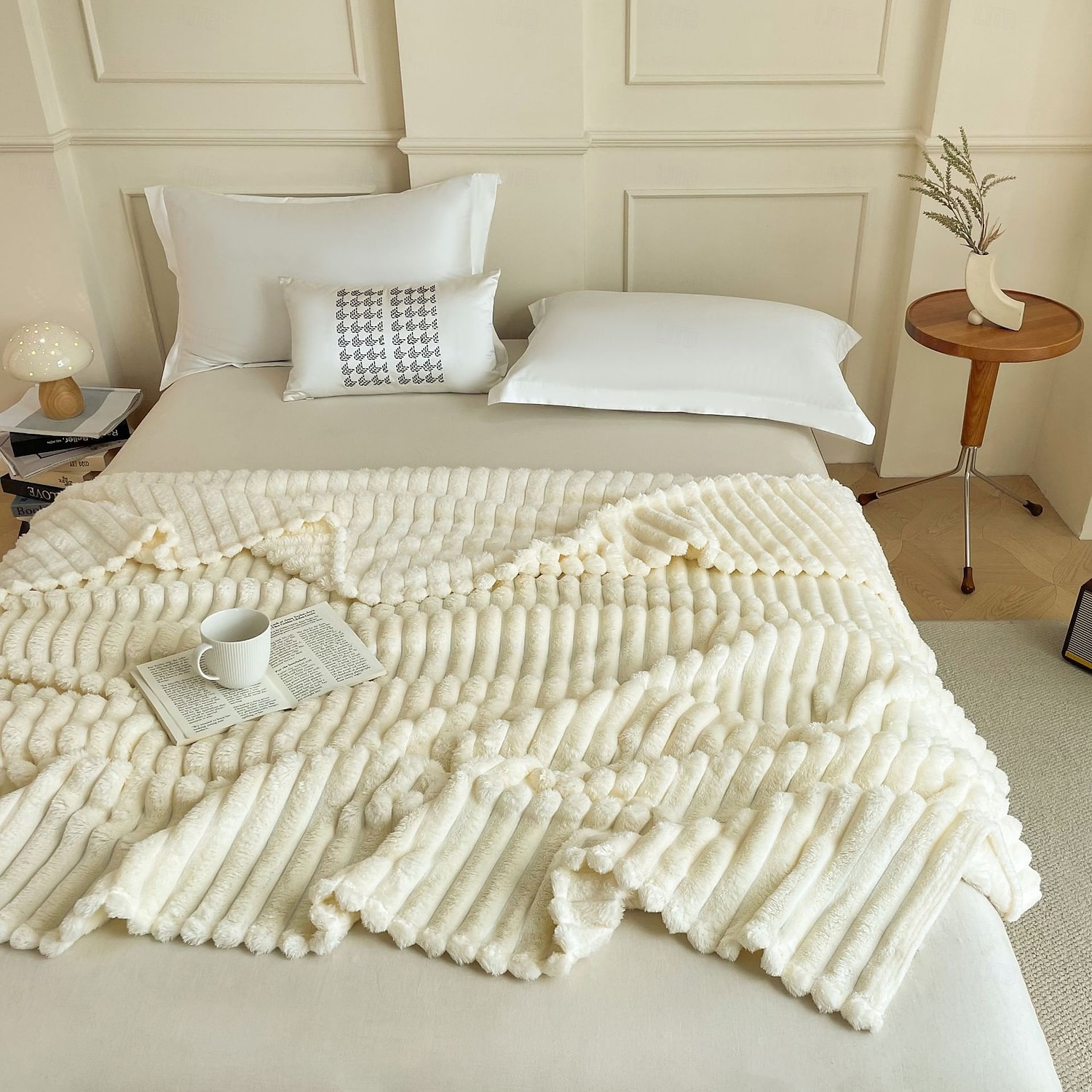 cobertor de flanela grosso com veludo de coelho, cobertor macio e quente de alta g/m² para sofá, cama, escritório, cobertor de inverno multiuso de 2025 por $21.99 –P3