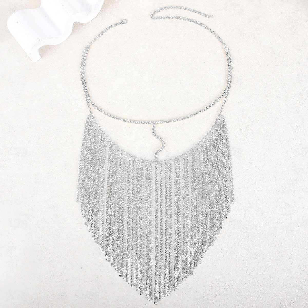 damemaske med strass-frynser - glitrende dusk-ansiktsmykke tilbehør til fest, festival, maskerade og klubbantrekk 2026 - $19.99 –P4