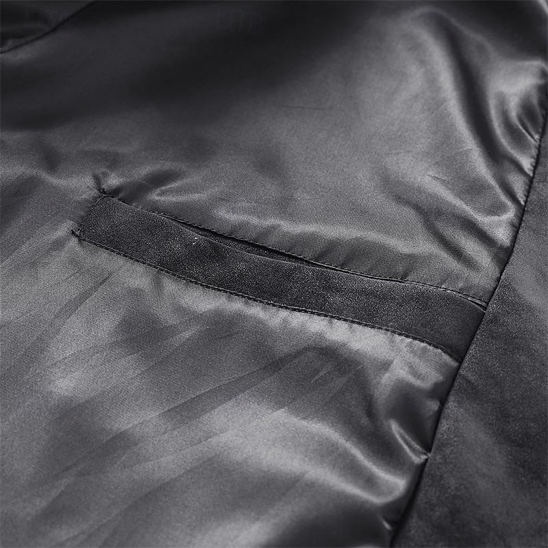 Per uomo Giacca in Ecopelle Giacca da Biker Giacca da Moto Vacanza Quotidiano Antivento Caldo Tasca Primavera Autunno Semplice Moda Classico Collo alla coreana Regolare Nero Grigio Giacca del 2025 a AED 170.19 –P11