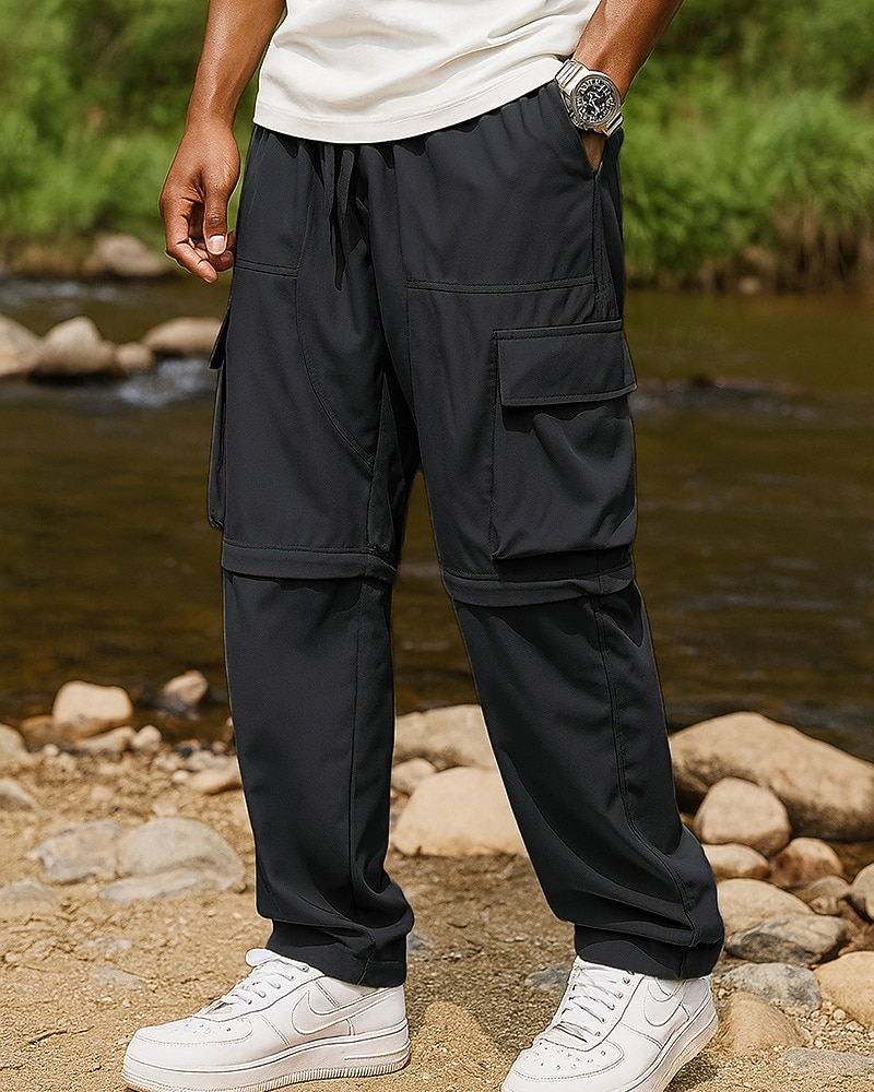 Miesten Reisitaskuhousut Irtolahjehousut Vaellushousut Softshell-housut Ulko- Normaali Nopea kuivuminen Alaosat Tasku Joustava vyötärö Musta Armeijan vihreä Retkeily ja vaellus Juoksu S M L XL XXL 2025 - $26.99 –P4