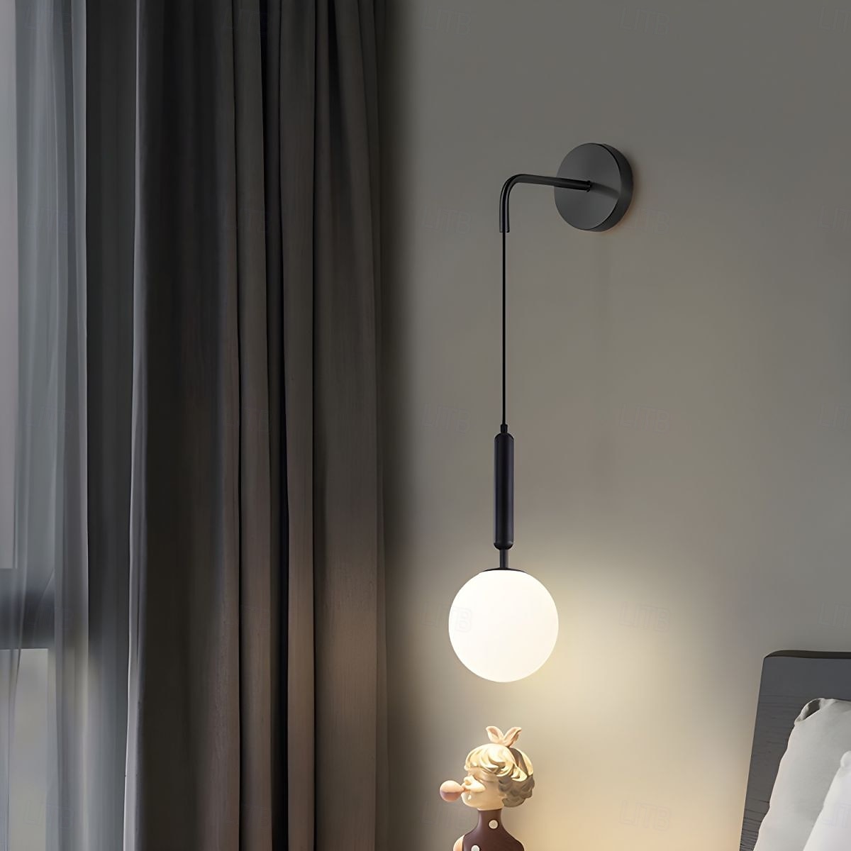 Aplice LED în stil nordic, aplice de perete pentru living, dormitor, aplice din aluminiu, becul 110-240v nu este inclus 2025 - $74.99 –P1