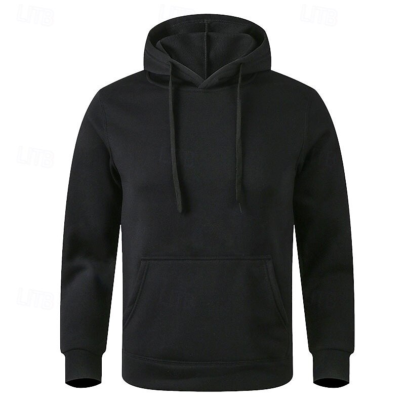 Hombre Sudadera Sudadera Con Capucha Sudadera con capucha de lana Negro Blanco Amarillo Rosa Verde Ejército Con Capucha Plano Bolsillo Deporte Casual Diario Ropa de calle Fresco Ropa deportiva 2025 - $17.99 –P12