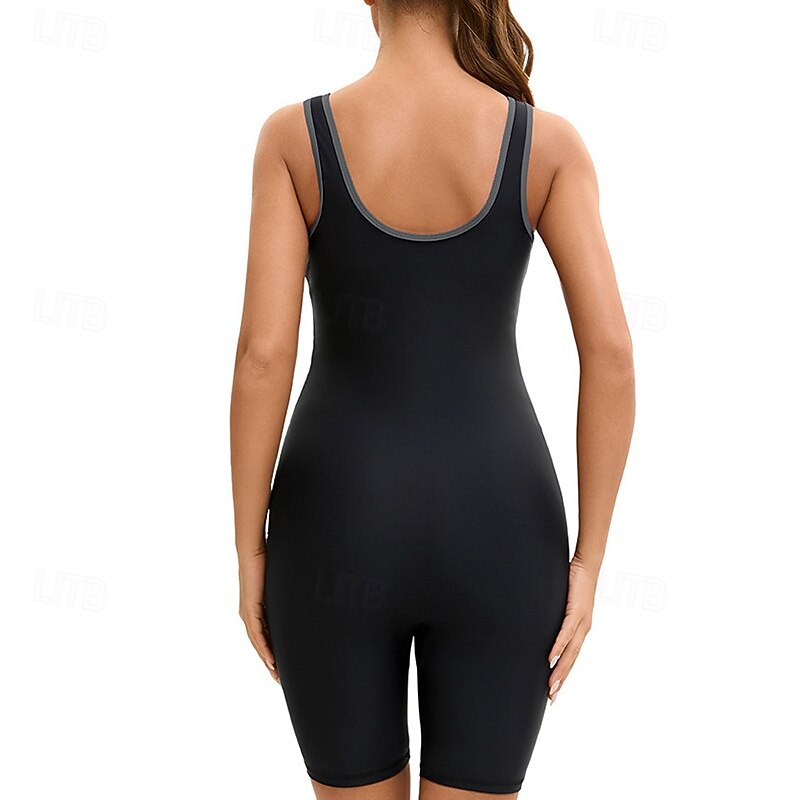 Femmes Maillots de bain intégraux Combinaison Fine UPF50+ Sans manches Maillot de Bain Natation Plongée Surf Plongée en apnée Patchwork Été Printemps Automne de 2025 ? $25.99 –P14