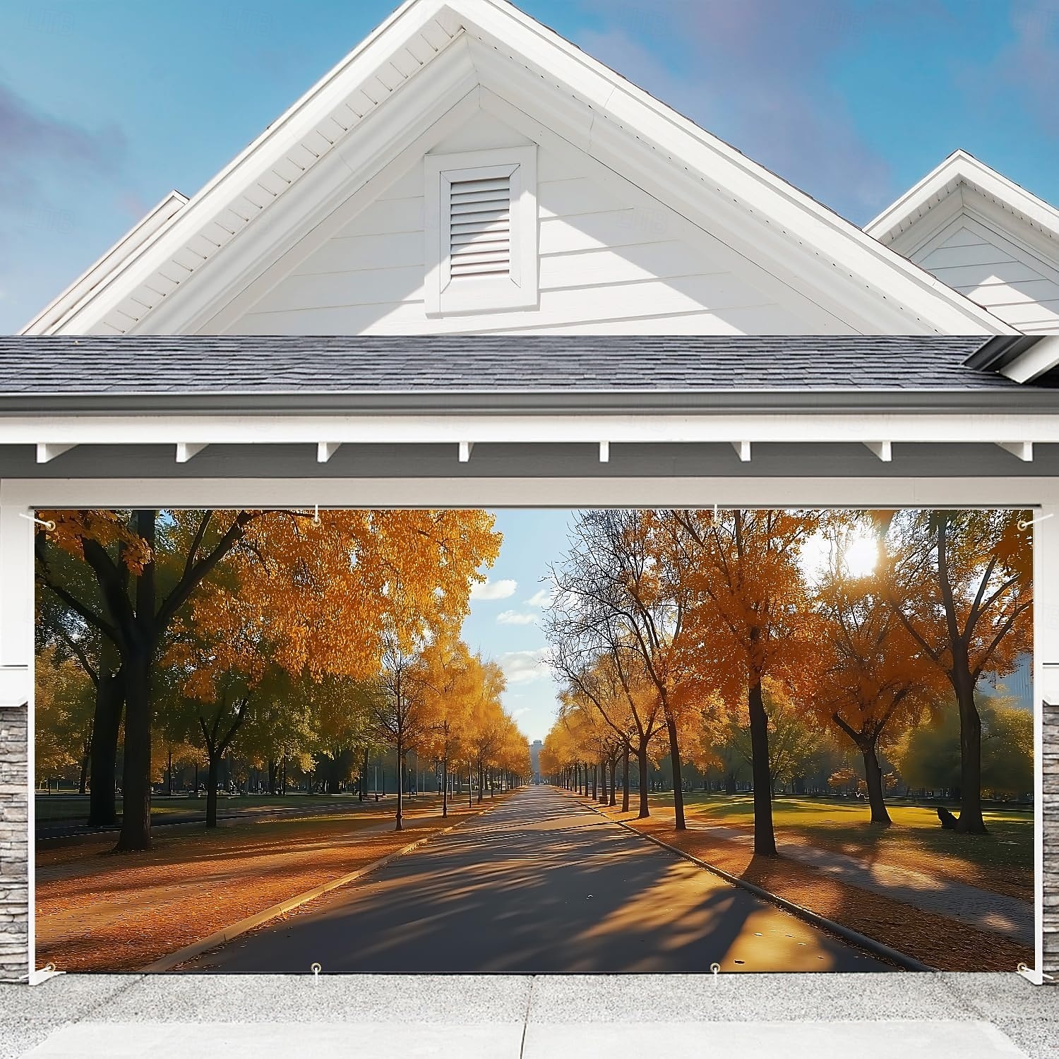 arazzo Copertura per porta del garage Grande appeso Foglia Vite Colorato Arte Da serata All'aperto Sfondi di ripresa Porta d'ingresso Decorazioni Parete Porta Sfondo del 2026 a $29.99 –P5