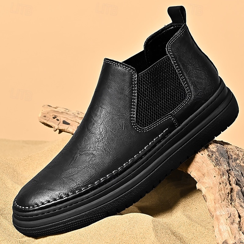 Baskets Chelsea grises à enfiler pour homme – Mocassins décontractés à tige basse avec empiècements latéraux élastiques pour un usage quotidien, les déplacements et les tenues décontractées de 2025 ? $54.99 –P11