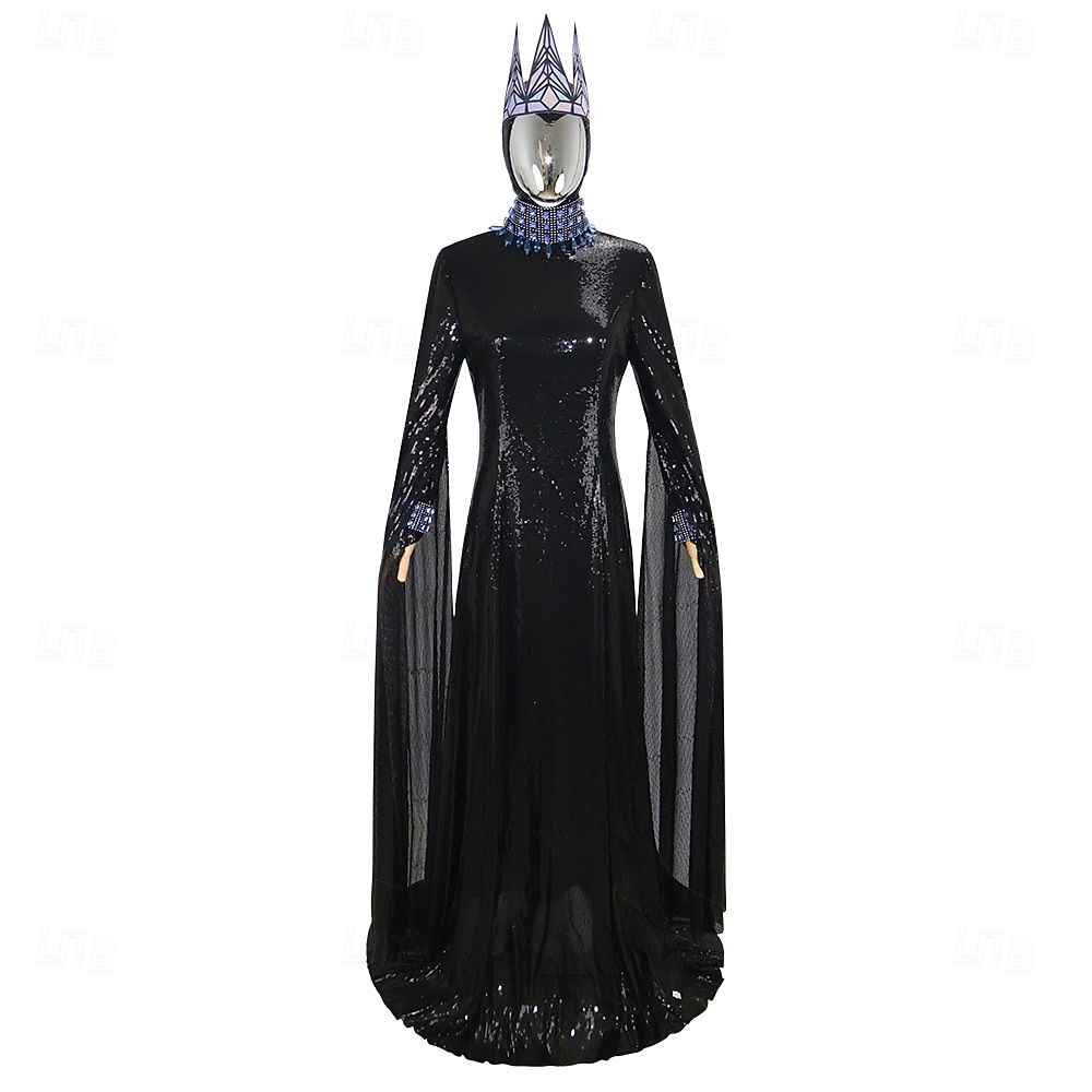 Costumi a tema film / TV Vestito Abiti Film Lucido Halloween for Per donna Adulti Halloween Mascherata Balli di fine anno Gala con Cravatta Nera del 2026 a $99.99 –P1