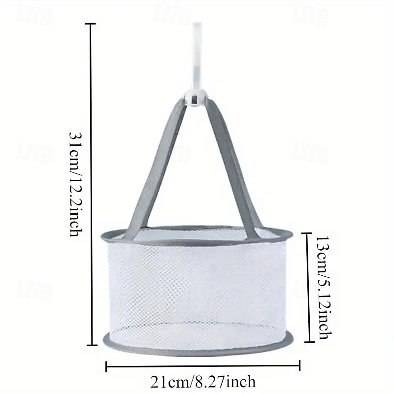 2025年 メイクブラシホルダー付きポリエステル製乾燥バスケット3個、小物の洗浄と乾燥に便利なポータブルランドリーバッグ、多目的収納と乾燥ラックソリューション  コレクション – $11.49 –P6