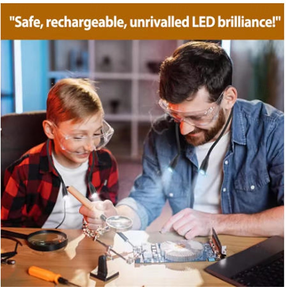 1 Pc LED Neck Hung Light Hands Free Neck Light 5 Level Light 4 Temperature Rechargeable USB Reading Lamp High Quality Neck Book Light 2026 - $32.99 –P5