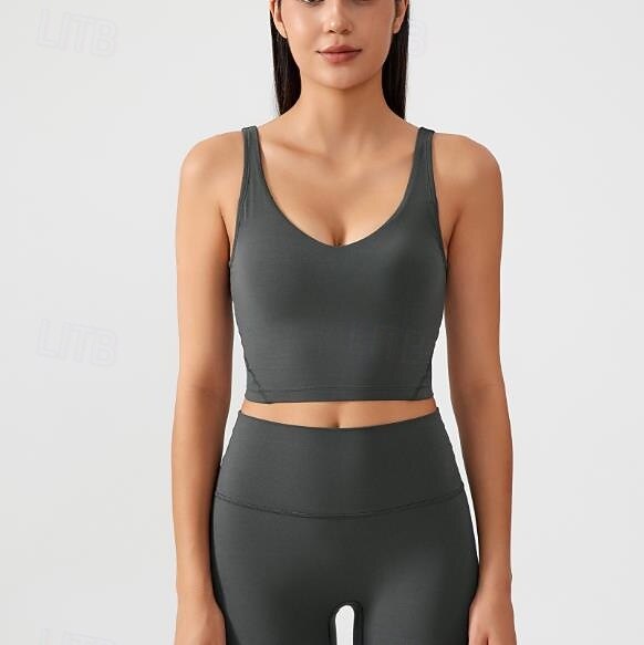 Yoga Reggiseno Sportivo Per Corsa Per Donna Canotta Corta Da Yoga