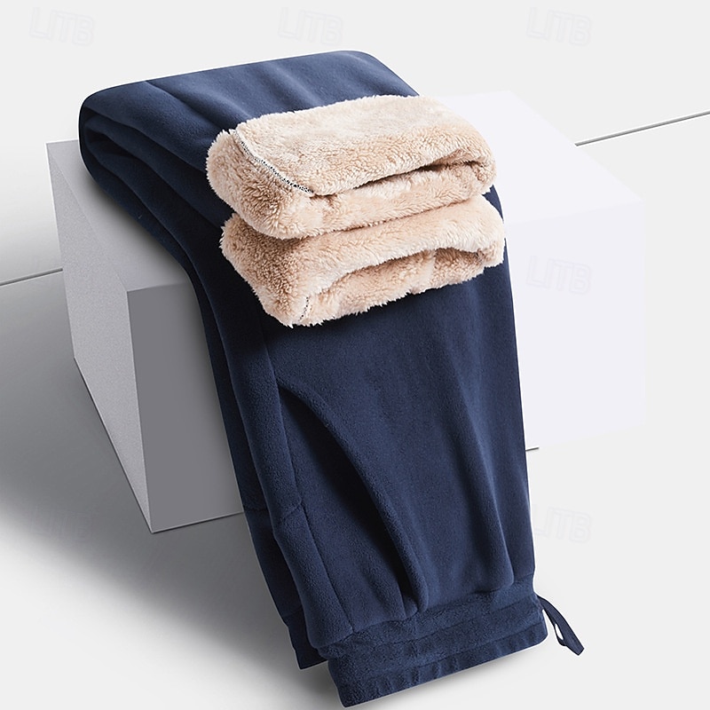 Per uomo Pantaloni da tuta Pantaloni in Pile Pantaloni Pantaloni invernali Coulisse Tasca Elastico in vita Semplice Comodità Caldo Sport all'Aperto Quotidiano Moda Casual Nero Rosa Micro-elastico del 2026 a $26.99 –P15