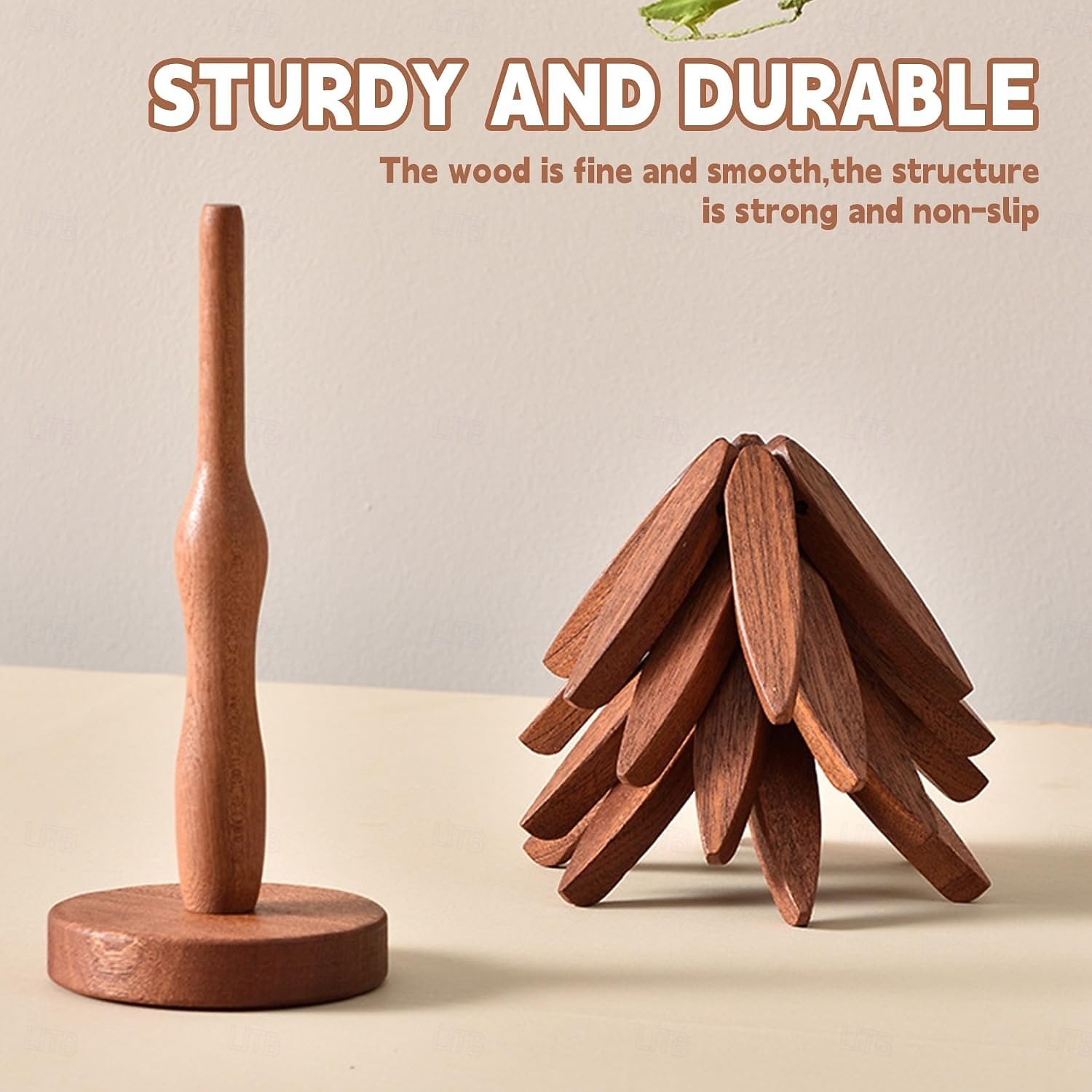 ensemble de dessous de plat en bois naturel, 3/4/5 dessous de plat en bois &1 support comme un sapin de Noël, dessous de plat de cuisine pliable naturel pour casseroles, poêles, bols &théières de 2025 ? $12.99 –P11