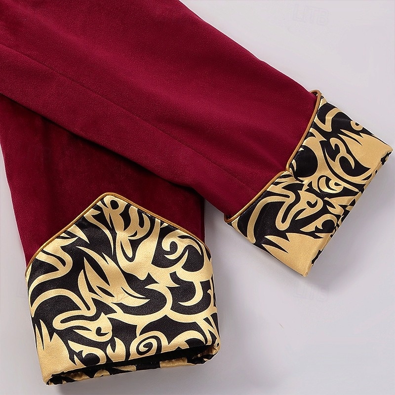 Punk  Gothic Mittelalterlicher Steampunk-Mantel Frack Vampir Adliger Festkleidung Männer Ebenezer Scrooge Elf Königliche Steampunk Halloween Karneval Vorstellung LARP Ren Faire Erwachsenenmantel 2026 - $65.99 –P6