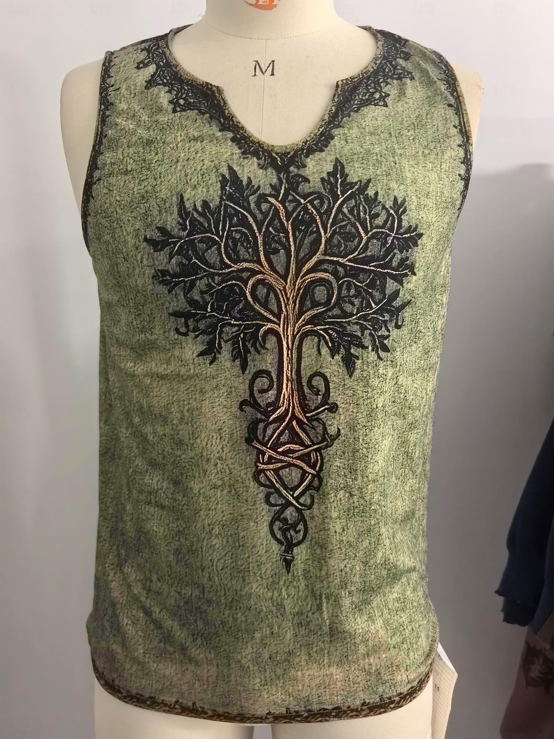 Męskie Bezrękawnik Kamizelka Top Podkoszulki Koszulki z grafiką Bez rękawów W serek Lato Drzewa Zabytkowe Designerskie Podstawowy Nadruk Urlop Ulica Wyjściowe Niebieski Zielony Khaki Top Tee dla 2025 - $19.99 –P1