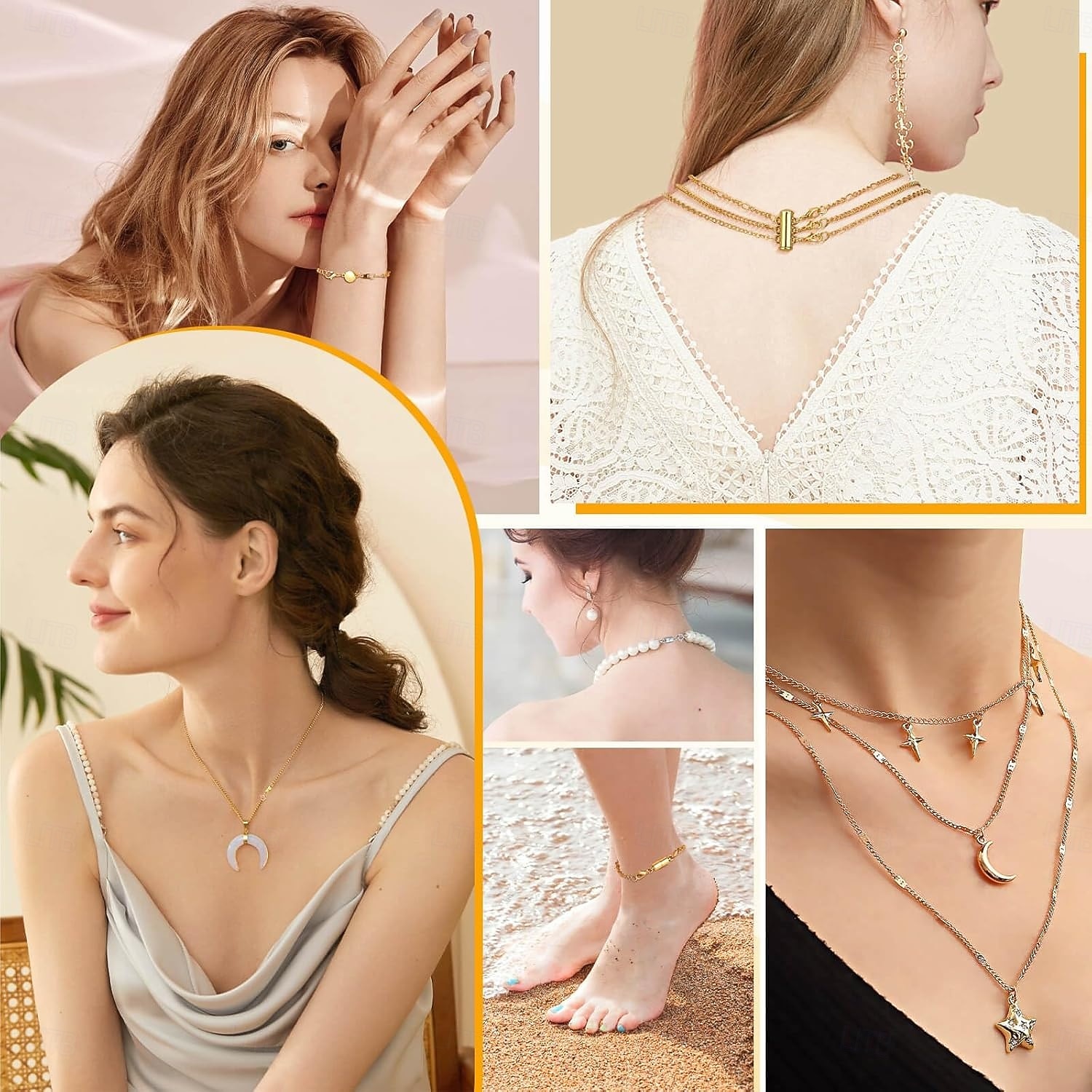 26 шт. удлинителей для ожерелий и магнитных застежек для украшений, включая 5 размеров&amp;5 видов магнитных застежек, застежки для многослойного ожерелья и удлинительная цепочка для браслета для 2025 - $19.99 –P6