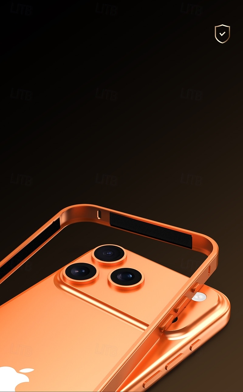 телефон Кейс для Назначение iPhone 17 Pro Max 17 Air 17 Противоударная рамка Защита от удара Ретро Металл 2025 - $12.99 –P7