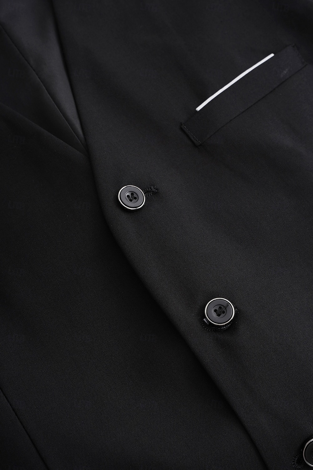 Uomo Affari Abiti da lavoro Bavero classico Nero Borgogna Formale Tinta unita Vestibilità su misura 3 pezzi del 2025 a $115.99 –P6