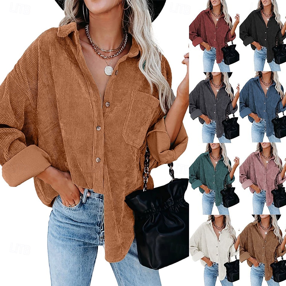 Dam Sherpajacka Bekväm Andningsfunktion Ficka Elegant Ledigt Slät Semester Gata Ledigt Dagliga kläder Enkelknäppt Normal Nedvikt Normal Långärmad Ytterkläder Vit Rodnande Rosa Rubinrött Vår Höst 2025 - $29.99 –P1