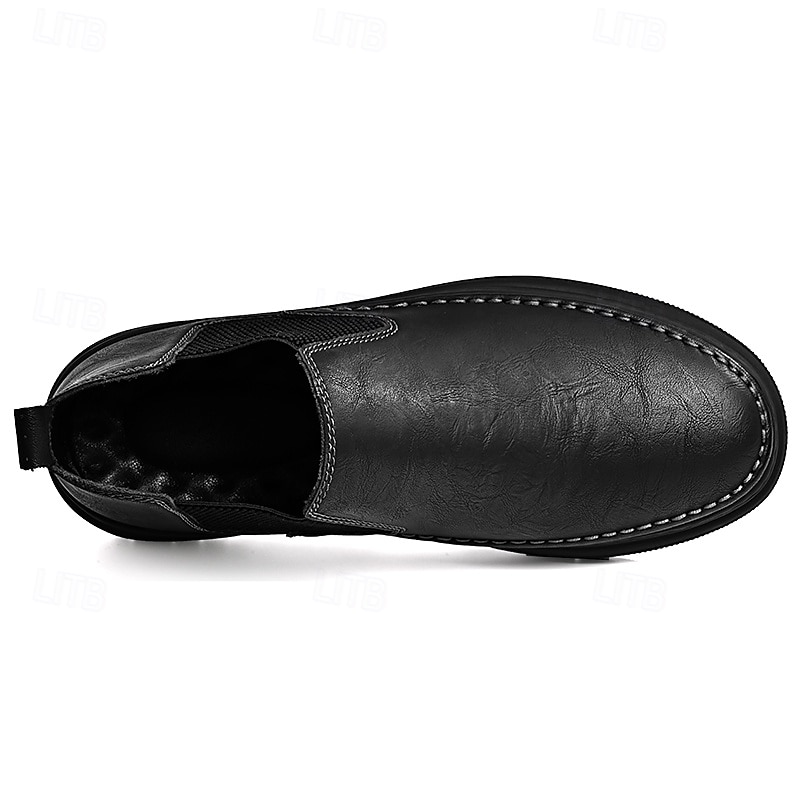 Baskets Chelsea grises à enfiler pour homme – Mocassins décontractés à tige basse avec empiècements latéraux élastiques pour un usage quotidien, les déplacements et les tenues décontractées de 2025 ? $54.99 –P19