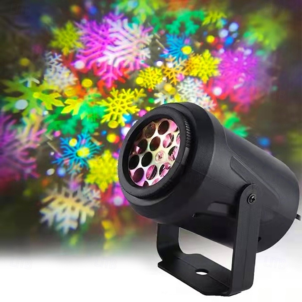 Projetor de natal com 16 padrões, decoração, iluminação interna, projetor laser de led, lâmpada de floco de neve, festa, ano novo, área externa, casa, jardim de 2026 por $17.99 –P2