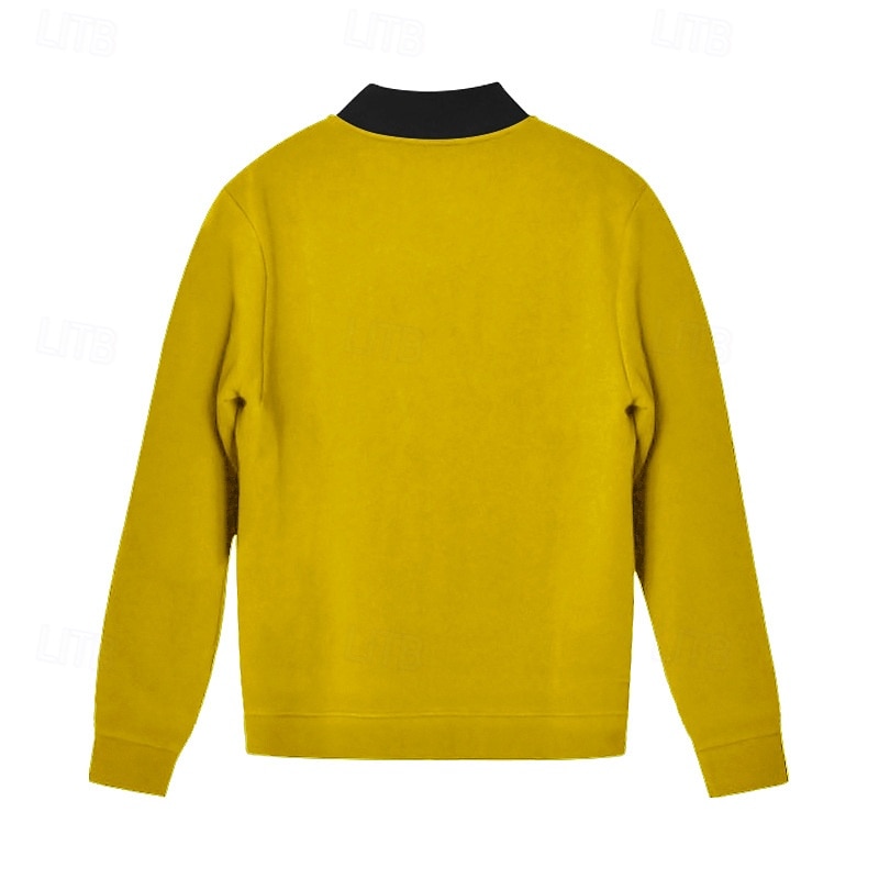 Per uomo Giacca Leggera Giacca Casual Vacanza Quotidiano Traspirante Tasca Primavera Autunno Blocco di colori Moda Classico Collo alla coreana Regolare Nero Giallo Rosso Blu marino Blu reale Giacca del 2026 a $24.99 –P5
