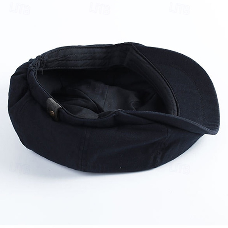 Herren Schiebermütze Ascot-Hut Zeitungsjungenmütze Schwarz Kaffee Baumwolle Mode Lässig Straße Täglich Einfach Verstellbar Sonnenschutz Atmungsaktiv 2026 - $15.49 –P6