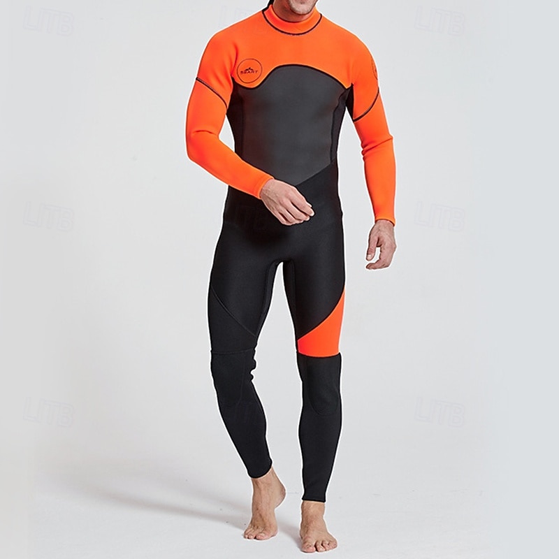 Homme Maillots de bain intégraux Combinaison Fine UPF50+ manche longue Maillot de Bain Fermeture Eclair Dorsale Natation Plongée Surf Plongée en apnée Patchwork Été Printemps Automne de 2025 ? $79.99 –P6