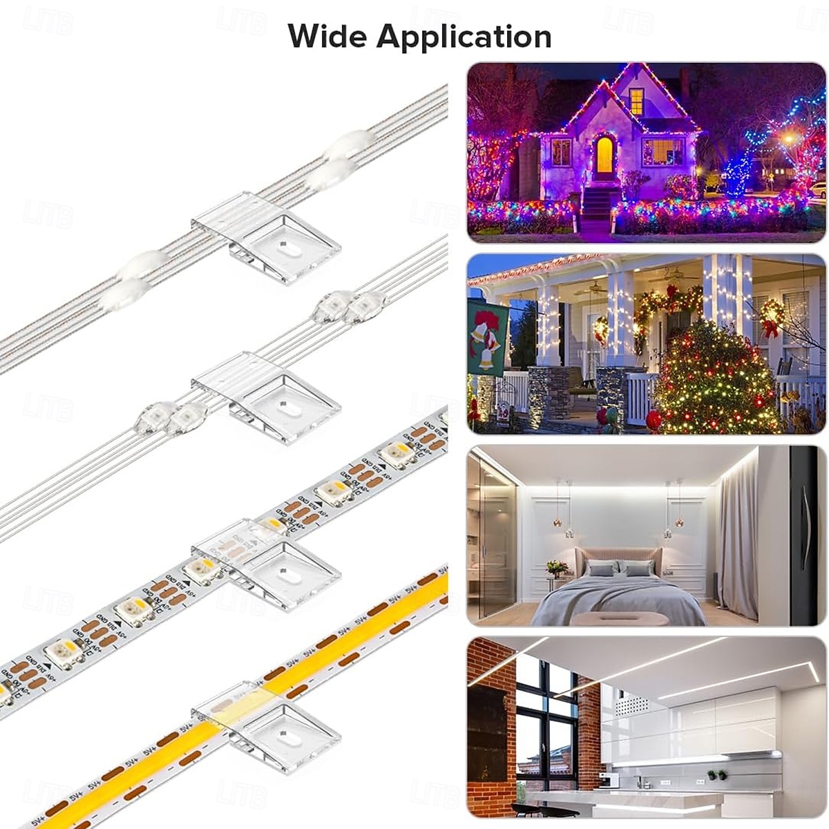 10PCS 20PCS Transparent Strip Light Clips Self Adhesive with Screws Mounting Holder LED Strong Fixing Clips And Screws For 0.39in/10mm Width IP30/65 2-4PIN Strip Lights Fairy LightsString Lights 2026 - $21.99 –P6