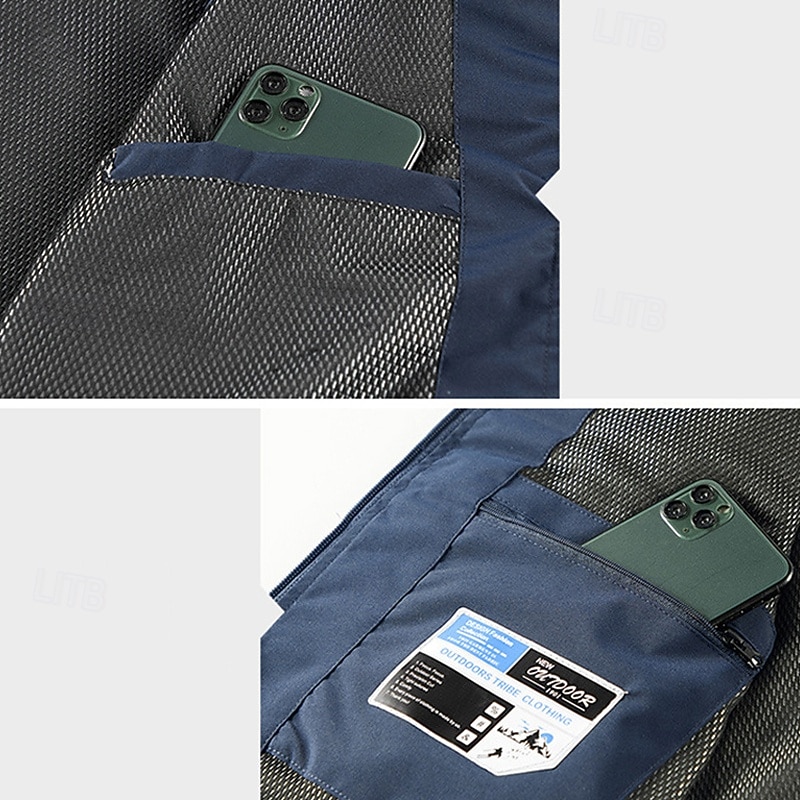 Herren Outdoor-Weste Weste Angelweste Outdoor Täglich Mode Lässig Frühling Herbst Tasche Polyester Bequem Einfach Reisverschluss Stehkragen Normale Passform Schwarz Rote Khaki Armeegrün Weste 2025 - $22.99 –P10