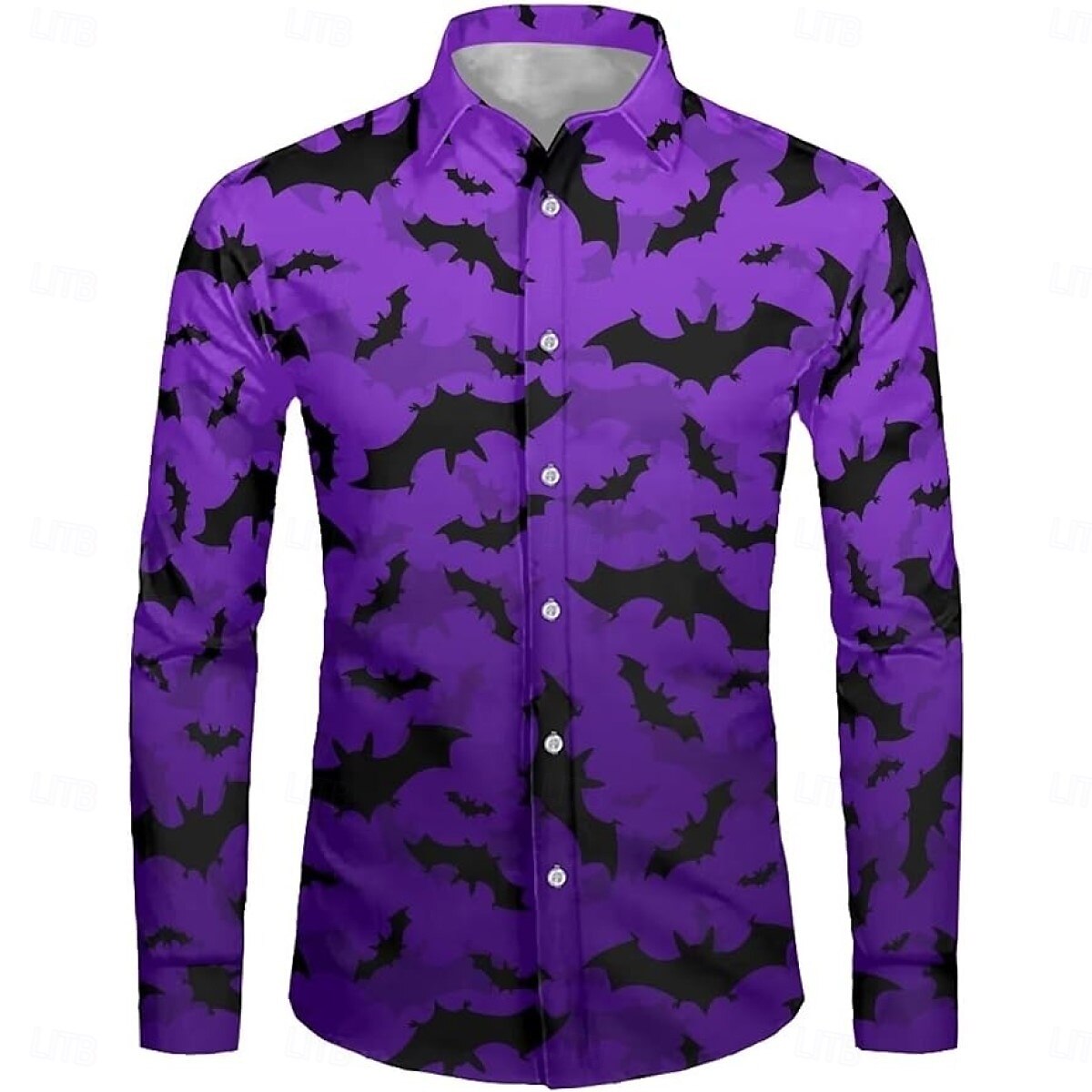 předvečer Všech svatých Bats Kočka Halenka / košile Košile s knoflíky Tisk Pro Pánské Dospělé předvečer Všech svatých Karneval Plesová maškaráda 3D tisk Párty předvečer Všech svatých 2025 - $23.99 –P2