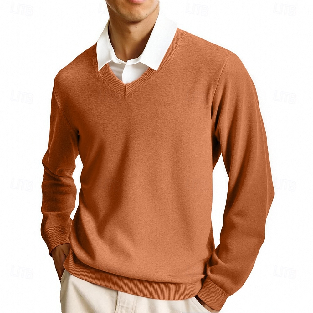 Per uomo Maglione Maglione casual Maglione a maglia A Coste Maglia Top Regolari Lavorato a maglia Semplice Scollo a V Moda Casual Vacanza Abbigliamento quotidiano Abbigliamento Autunno Inverno del 2026 a $11.49 –P7