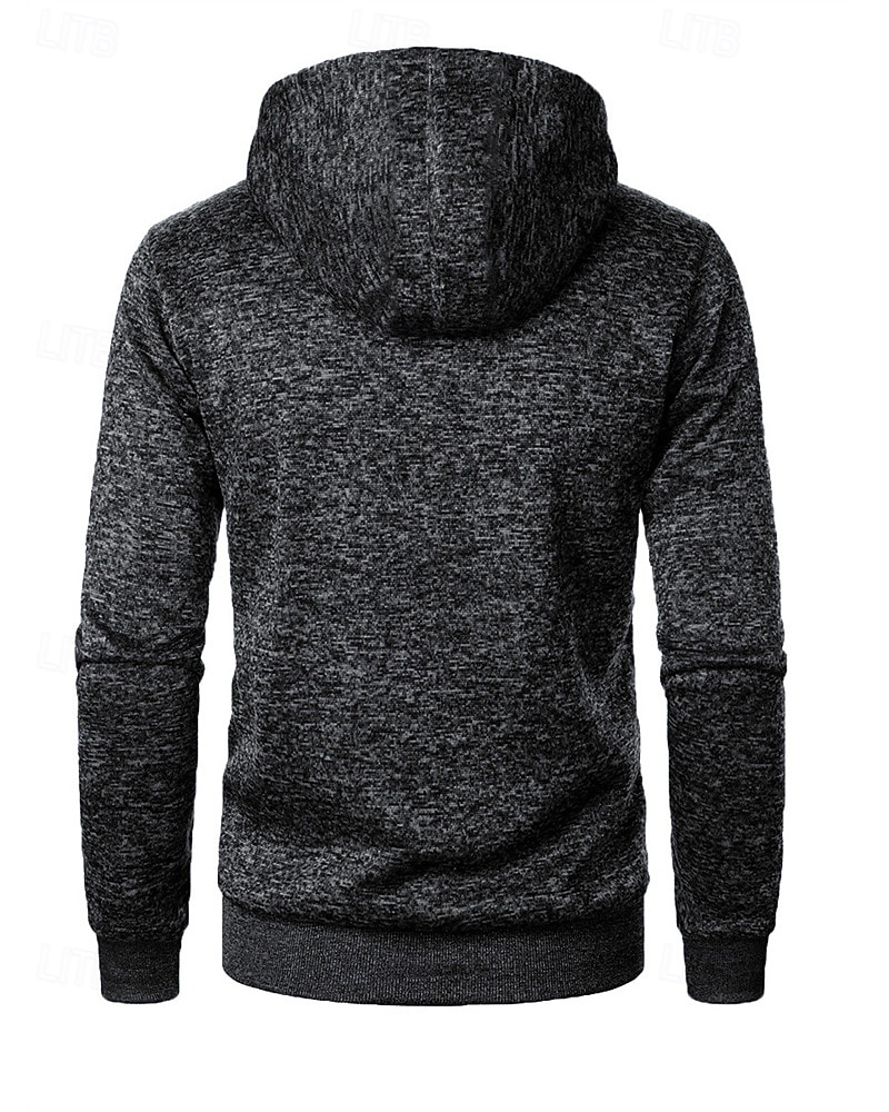 Herren Freizeitjacke Pullover Mantel Urlaub Täglich Warm Tasche Herbst Winter Einfach Mode Klassisch Mit Kapuze Regulär Schwarz Marineblau Blau Dunkelgray Jacken 2025 - $19.49 –P4