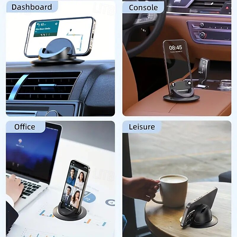2025年 車載スマホマウント ダッシュボードスマホマウントアダプター 360度回転式車載スマホホルダー 吸盤 シリコン製 車載ダッシュパッド 滑り止め 卓上 iPhone スマホスタンド  コレクション – $17.99 –P8