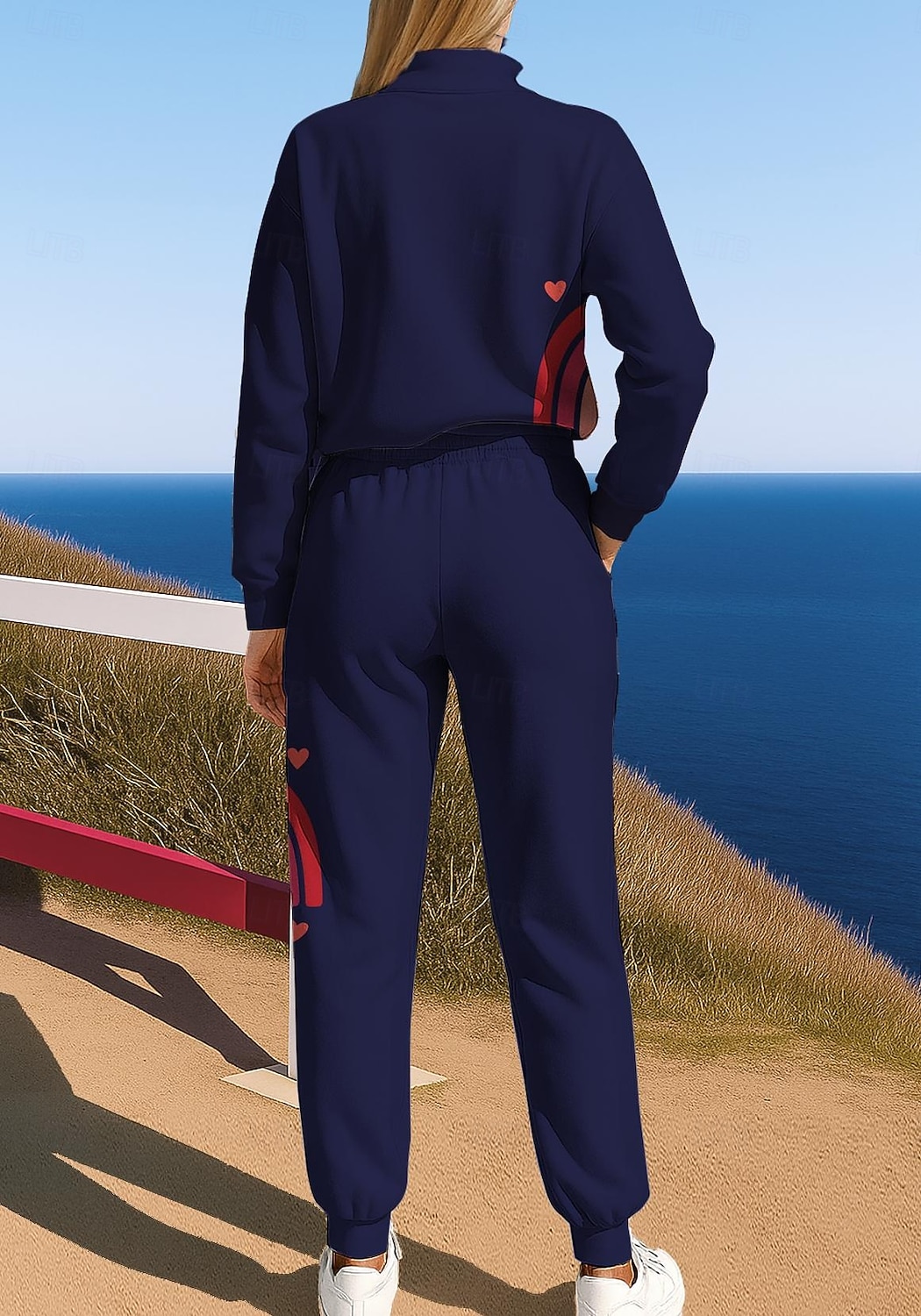 نسائي بدلة رياضية بذلة رياضة بذلة الهرولة رباط سحاب هندسي سترة وبنطلون رياضي مجموعة ملابس رياضية الربيع أزرق بحري داكن بنفسجي فاتح غير رسمي اكتشف - حل الخارج ناعم فضفاض كم طويل رياضة ألبسة رياضية 2025 - $37.99 –P2