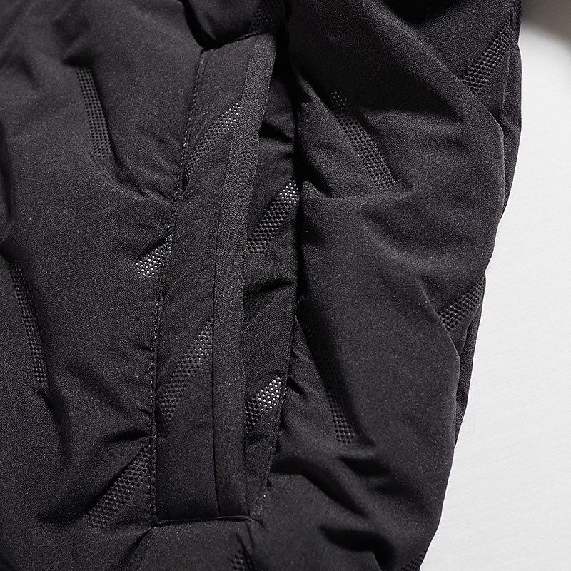 Men's Winter Jacket Quilted Jacket Fleece Jacket Parka Pocket Polyster Fleece lined Vacation Daily Wear Date Regular Fashion Casual Comfortable Thermal Warm Fall Winter Solid / Plain Color Black 2026 - $34.99 –P9