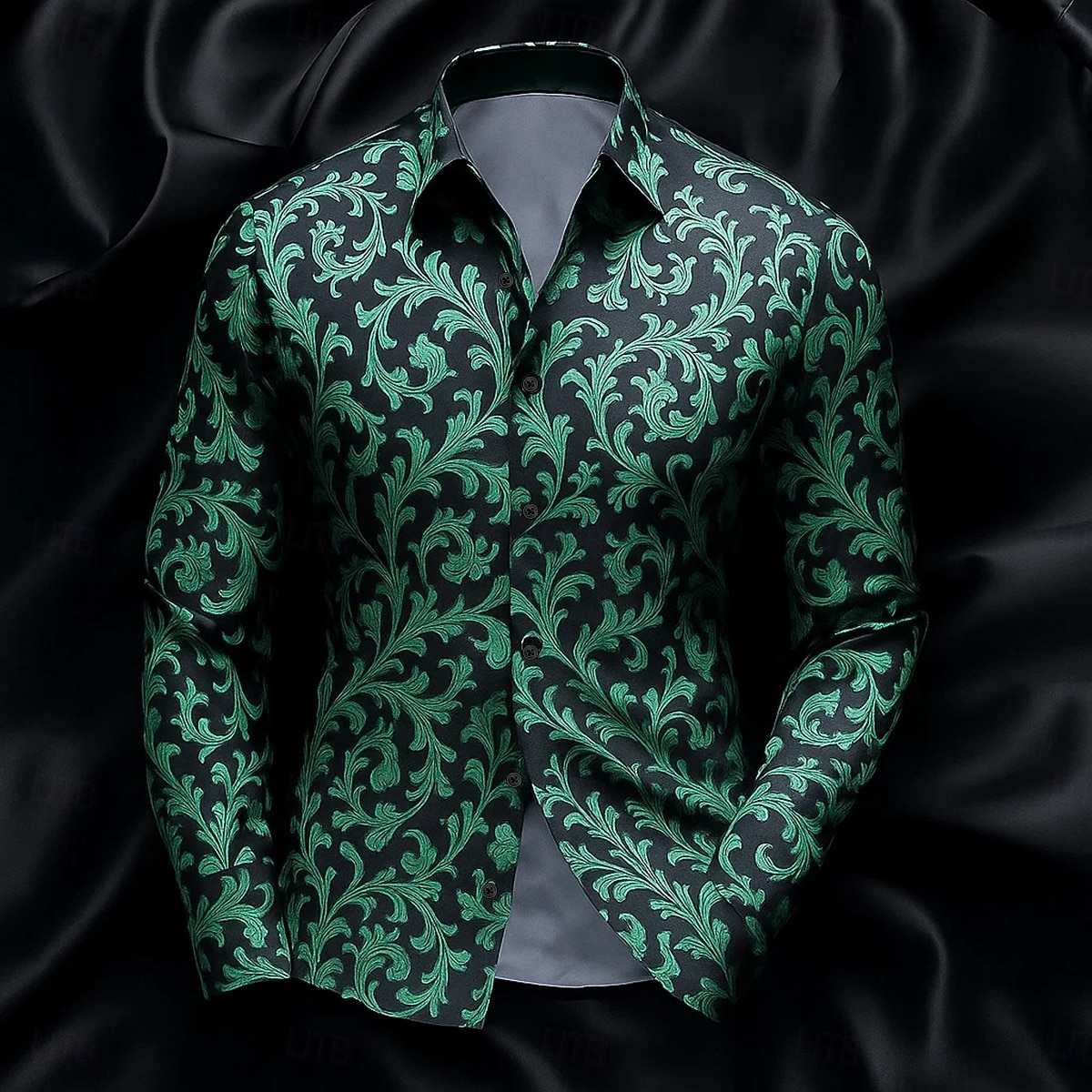 Per uomo Camicia Camicia in raso Camicia a righe Camicia casual Camicia con Bottoni Paisley Formale Matrimonio Nero Vino Blu Verde Manica Lunga Colletto Primavera & Autunno Tutte le stagioni del 2025 a $26.99 –P4